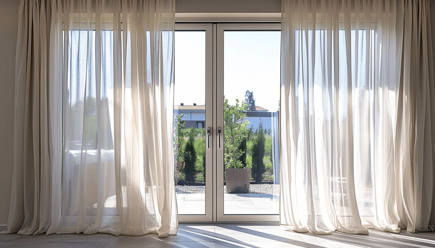 Général - Guide complet pour choisir et installer des rideaux sur une baie vitrée coulissante ou une porte vitrée extérieure en aluminium