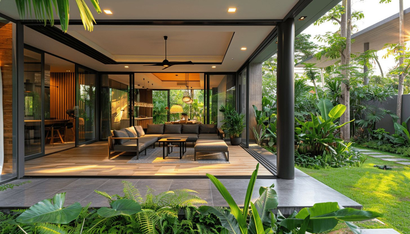 Général - La véranda ouverte en aluminium : une extension de maison au design haut de gamme pour une pièce à vivre confortable et stylée
