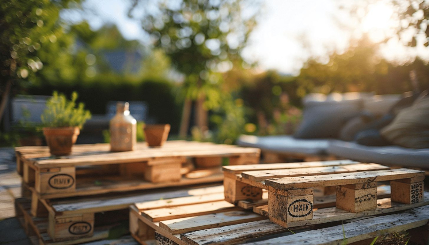 Palettes recyclées en mobilier de jardin idées créatives pour un extérieur unique