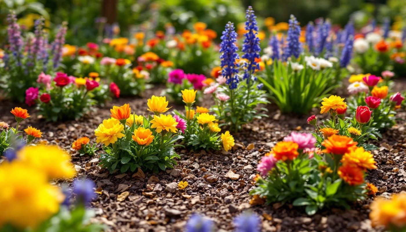 Techniques pour réduire l'entretien des massifs floraux